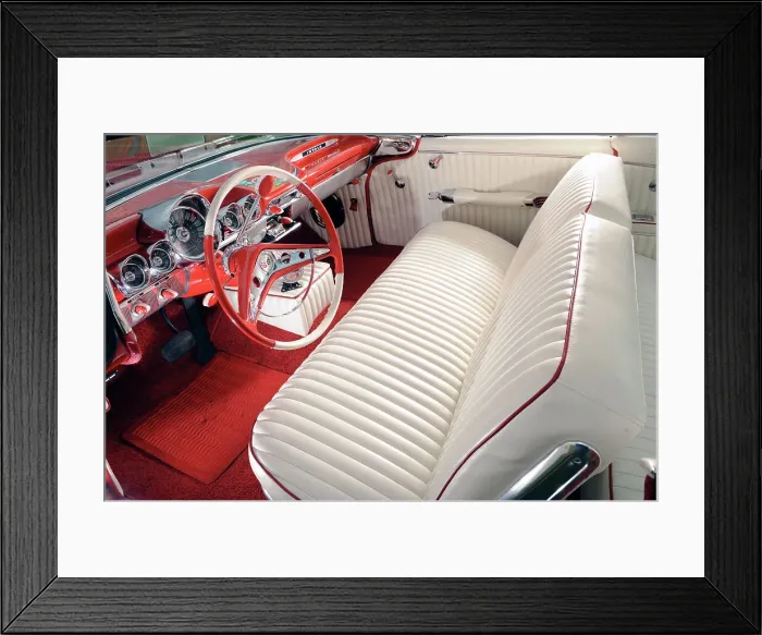Framed Print : Chevrolet Impala Bubble top 1959. Artist: Simon Clay Framed Print : Chevrolet Impala Bubble top 1959. Artist: Simon Clay