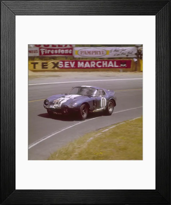 Framed Print : A Cobra Daytona Ford, Le Mans, France, 1965 Framed Print : A Cobra Daytona Ford, Le Mans, France, 1965
