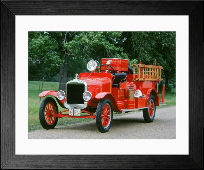 Framed Print : 1927 Ford TT Fire engine Framed Print : 1927 Ford TT Fire engine