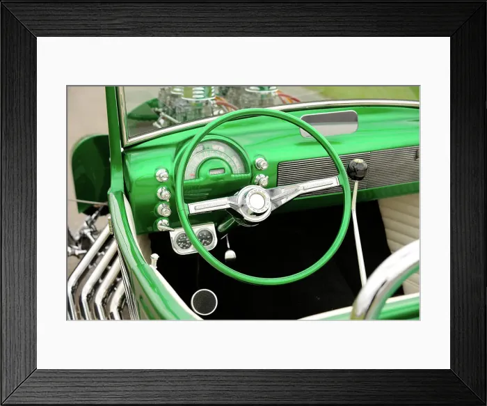 Framed Print : Ford Roadster Custom 1929. Artist: Simon Clay Framed Print : Ford Roadster Custom 1929. Artist: Simon Clay