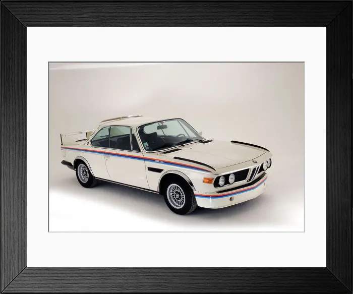 Framed Print : 1974 BMW 3.0 CSL Batmobile