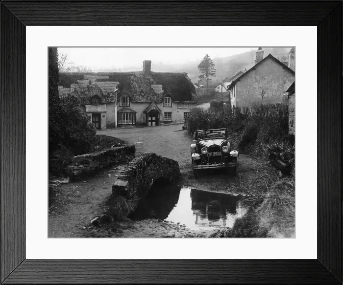 Framed Print : Kitty Brunell at the wheel of a Ford Model A, Winsford, Somerset, 1930 Framed Print : Kitty Brunell at the wheel of a Ford Model A, Winsford, Somerset, 1930