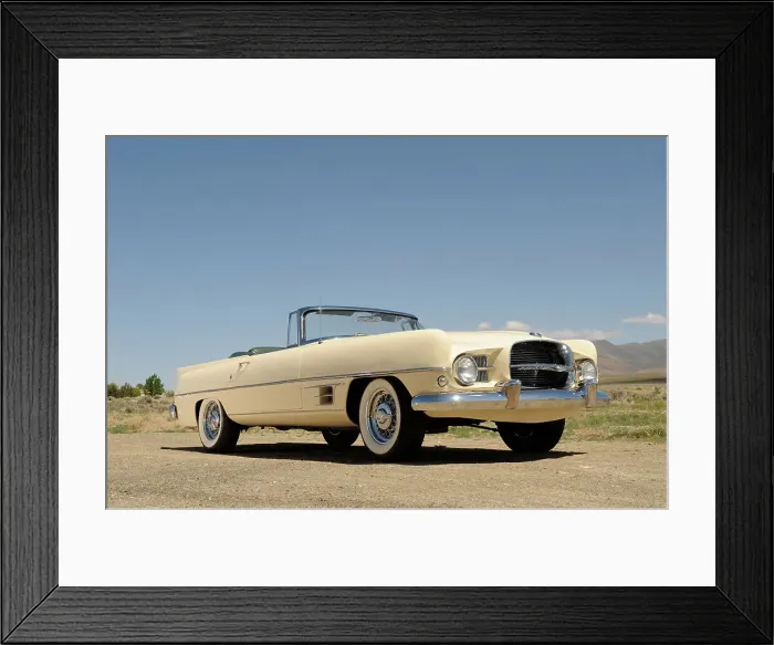 Framed Print : Dual Ghia 1957. Artist: Simon Clay Framed Print : Dual Ghia 1957. Artist: Simon Clay