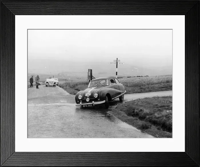 Framed Print : Austin A90 competing in the MCC Medex Rally, 1954 Framed Print : Austin A90 competing in the MCC Medex Rally, 1954