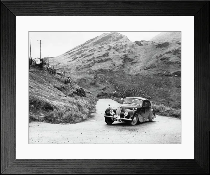 Framed Print : Bristol 400 driven by L.Potter on the 1952 R.A.C Rally Framed Print : Bristol 400 driven by L.Potter on the 1952 R.A.C Rally
