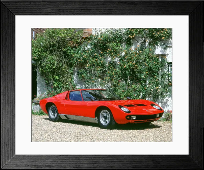 Framed Print : 1968 Lamborghini Miura P400 Framed Print : 1968 Lamborghini Miura P400