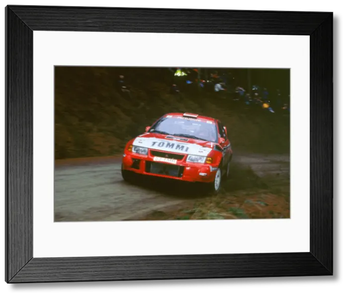 Framed Print : 1999 Mitsubishi Lancer EVO, Network Q Rally.Timo Makinen Framed Print : 1999 Mitsubishi Lancer EVO, Network Q Rally.Timo Makinen