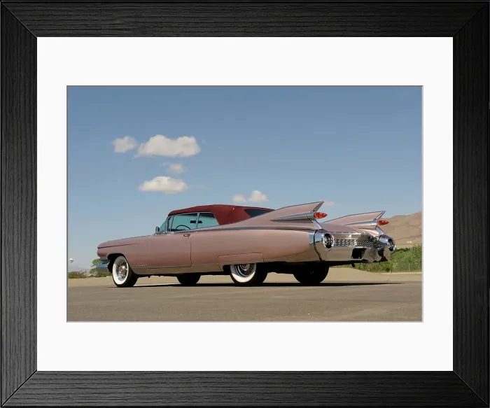 Framed Print : Cadillac Eldorado 1959. Artist: Simon Clay Framed Print : Cadillac Eldorado 1959. Artist: Simon Clay