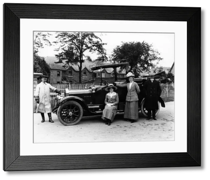 Framed Print : People with a 1914 Singer Framed Print : People with a 1914 Singer