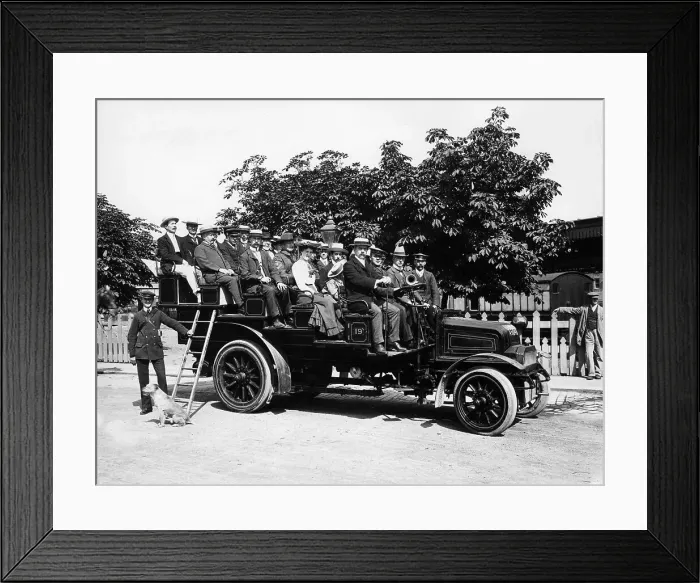 Framed Print : 1903 Milnes Daimler Charabanc, (c1903?) Framed Print : 1903 Milnes Daimler Charabanc, (c1903?)