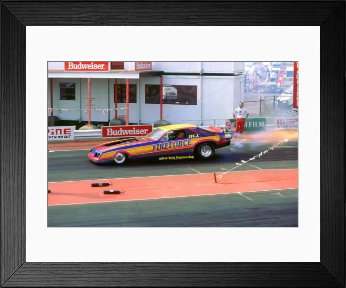 Framed Print : 1994 Dragster racing at Santa Pod Framed Print : 1994 Dragster racing at Santa Pod