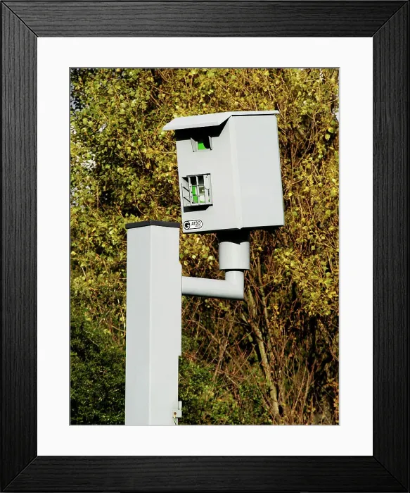 Framed Print : Traffic Light Jumping Detection Camera Framed Print : Traffic Light Jumping Detection Camera