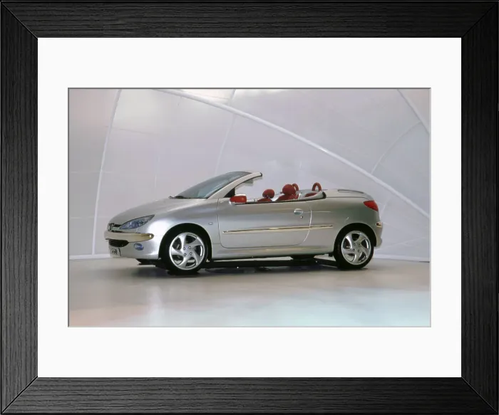 Framed Print : 1999 Peugeot 206 Convertible Framed Print : 1999 Peugeot 206 Convertible
