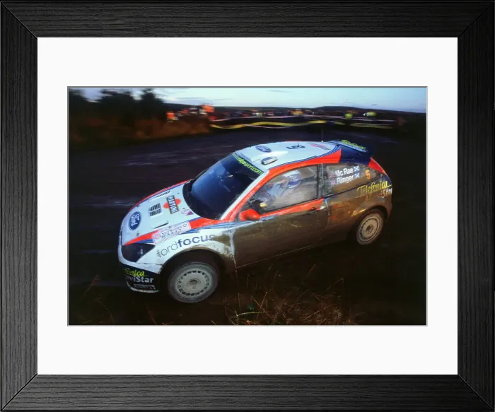 Framed Print : Colin McRae in Ford Focus RS WRC, Network Q rally2002 Framed Print : Colin McRae in Ford Focus RS WRC, Network Q rally2002
