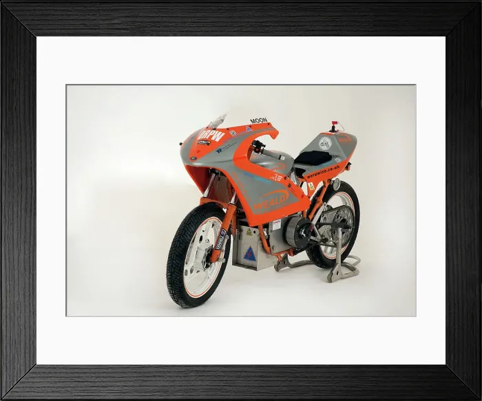 Framed Print : 1985 Yamaha Electric dragster motorcycle Framed Print : 1985 Yamaha Electric dragster motorcycle