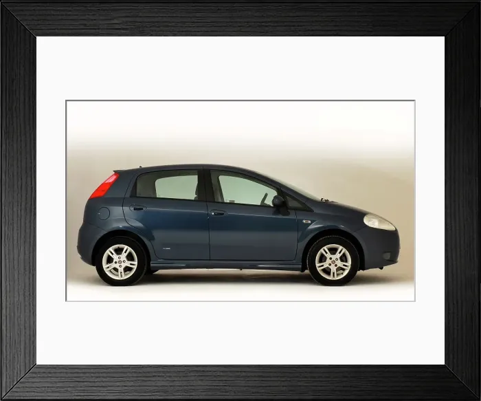 Framed Print : 2008 Fiat Punto Framed Print : 2008 Fiat Punto