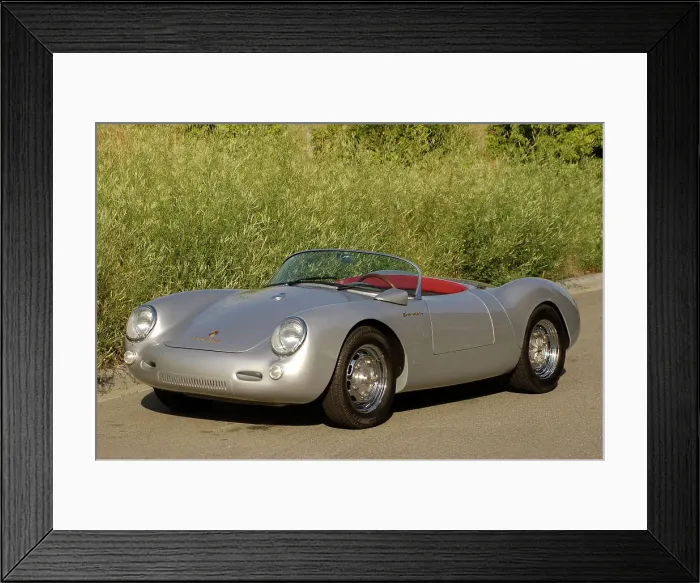Framed Print : 1956 Porsche Spyder - James Dean replica. Artist: Simon Clay Framed Print : 1956 Porsche Spyder - James Dean replica. Artist: Simon Clay