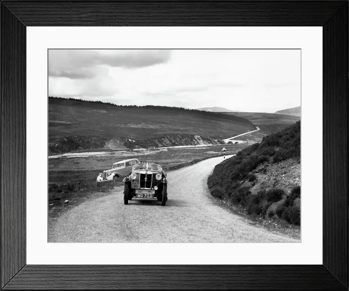 Framed Print : 1936 MG M type Midget on Scottish rally Framed Print : 1936 MG M type Midget on Scottish rally