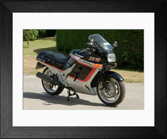 Framed Print : 1989 Kawasaki ZX10E Framed Print : 1989 Kawasaki ZX10E