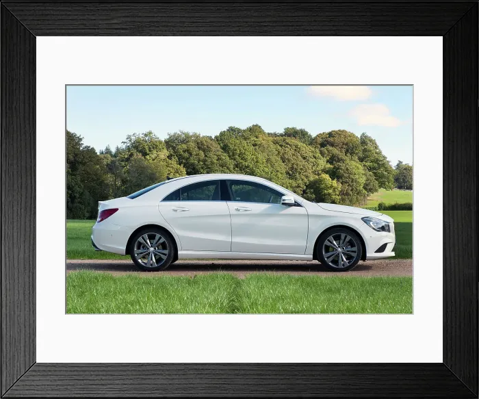 Framed Print : 2013 Mercedes Benz CLA 180 Sport Framed Print : 2013 Mercedes Benz CLA 180 Sport