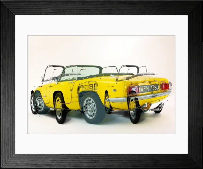Framed Print : 1971 Lotus Elan S4 SE