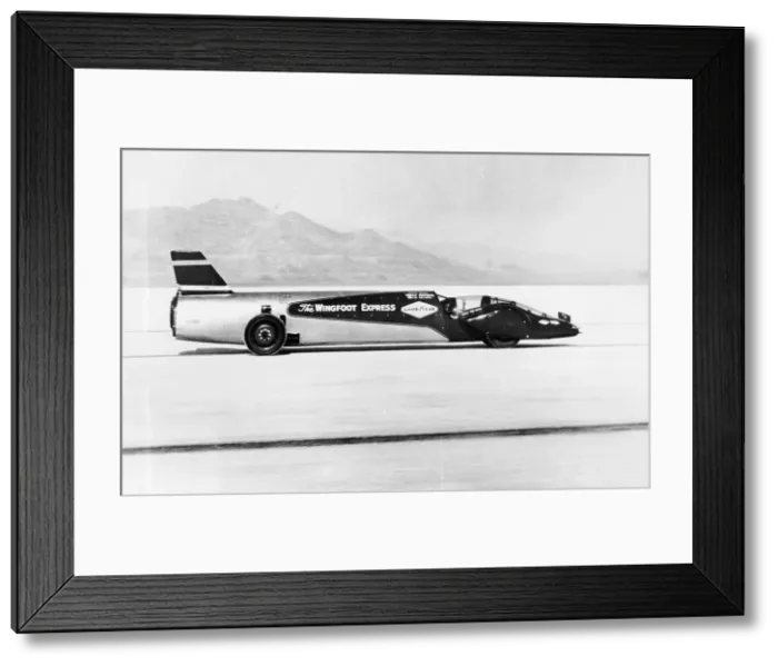Framed Print : Wingfoot Express Land Speed Record car, 1964 Framed Print : Wingfoot Express Land Speed Record car, 1964