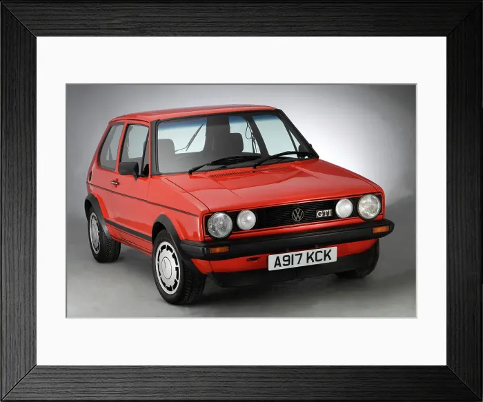 Framed Print : 1983 Volkswagen Golf Gti mk1 Framed Print : 1983 Volkswagen Golf Gti mk1