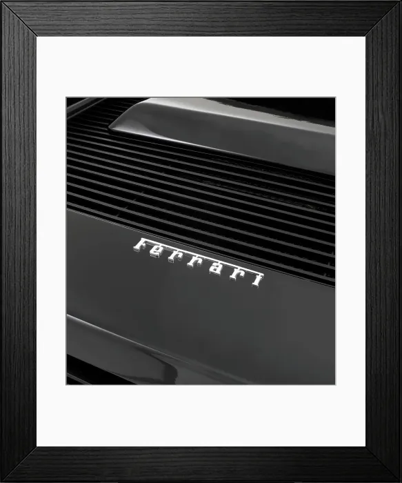 Framed Print : 1988 Ferrari Testarossa, detail Framed Print : 1988 Ferrari Testarossa, detail