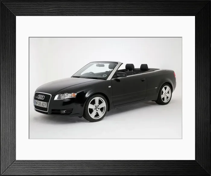 Framed Print : 2008 Audi A4 2.0 tdis Line Convertible Framed Print : 2008 Audi A4 2.0 tdis Line Convertible