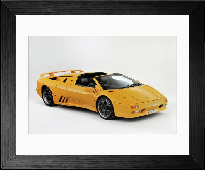 Framed Print : 1996 Lamborghini Diablo VT Roadster Framed Print : 1996 Lamborghini Diablo VT Roadster