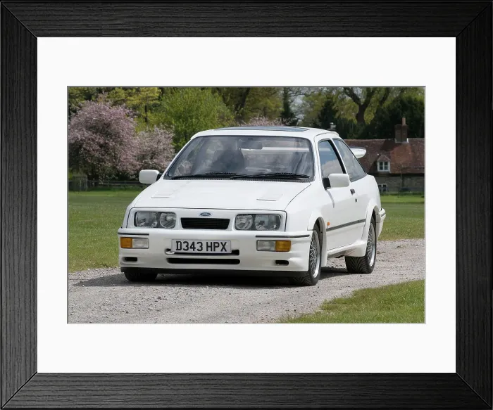 Framed Print : 1986 Ford Sierra RS Cosworth Framed Print : 1986 Ford Sierra RS Cosworth