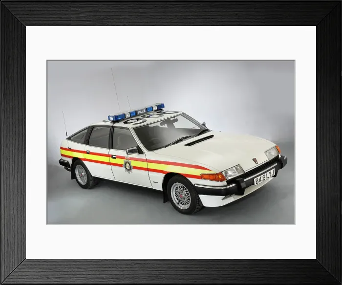 Framed Print : 1984 Rover SD1 Police Car Framed Print : 1984 Rover SD1 Police Car
