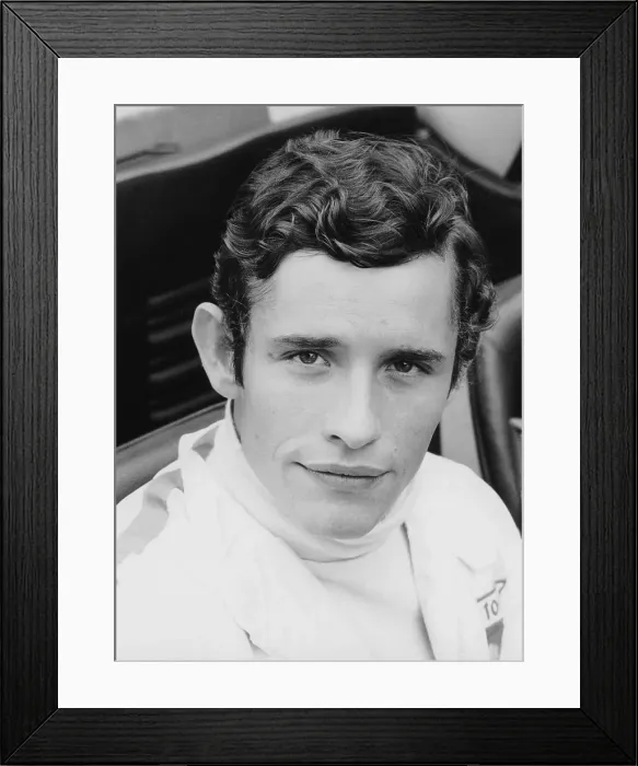 Framed Print : Jacky Ickx, (1970s?) Framed Print : Jacky Ickx, (1970s?)