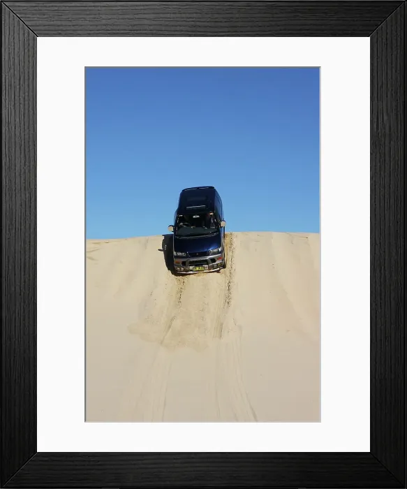 Framed Print : Mitsubishi Delica Space Gear V6 1996 in sand dunes New South Wales Australia Framed Print : Mitsubishi Delica Space Gear V6 1996 in sand dunes New South Wales Australia