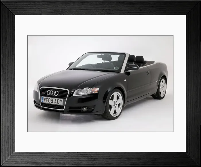 Framed Print : 2008 Audi A4 2.0 tdis Line Convertible Framed Print : 2008 Audi A4 2.0 tdis Line Convertible
