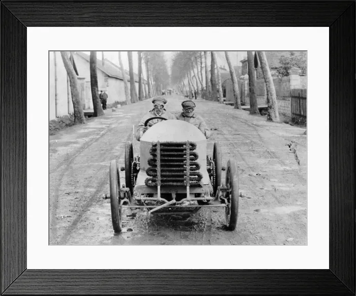 Framed Print : Lorraine Barrow at the wheel of a De Dietrich, Paris to Madrid Race, 1903 Framed Print : Lorraine Barrow at the wheel of a De Dietrich, Paris to Madrid Race, 1903