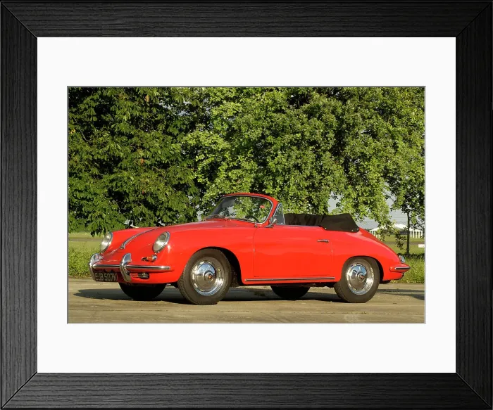 Framed Print : 1960 Porsche 356B 1600 Cabriolet Framed Print : 1960 Porsche 356B 1600 Cabriolet