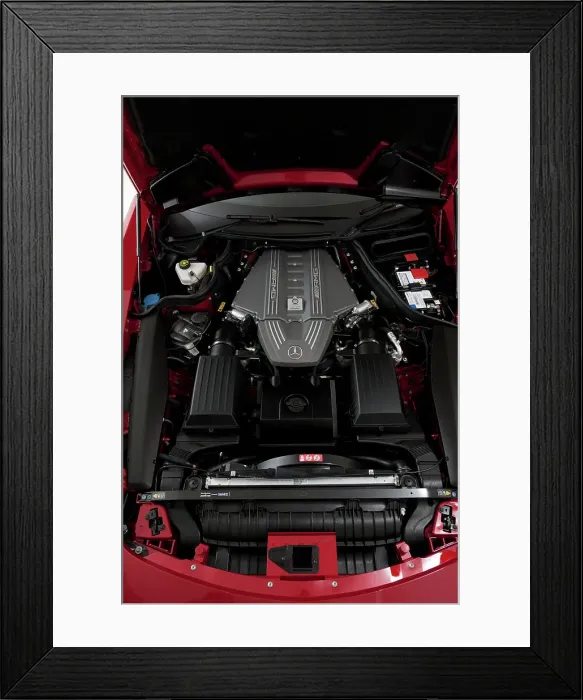 Framed Print : 2011 Mercedes Benz AMG SLS