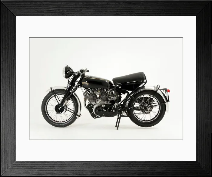 Framed Print : 1955 Vincent Black Shadow