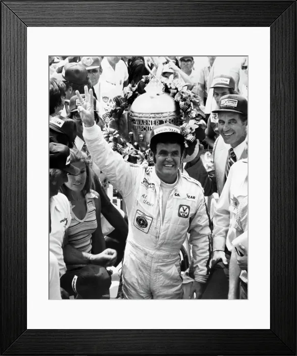 Framed Print : Al Unser, winner of the Indy 500, 1978 Framed Print : Al Unser, winner of the Indy 500, 1978