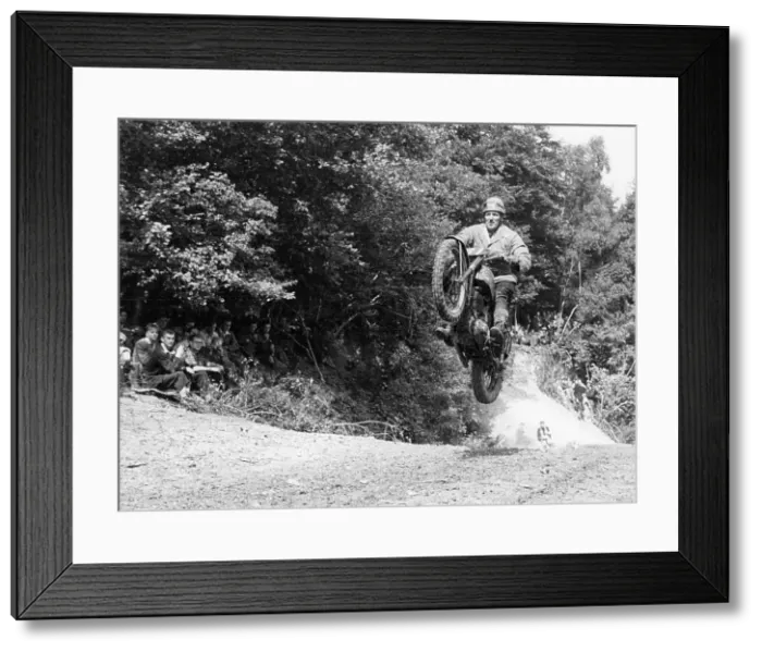 Framed Print : BSA motorbike competing in the Motocross des Nations, 1952 Framed Print : BSA motorbike competing in the Motocross des Nations, 1952