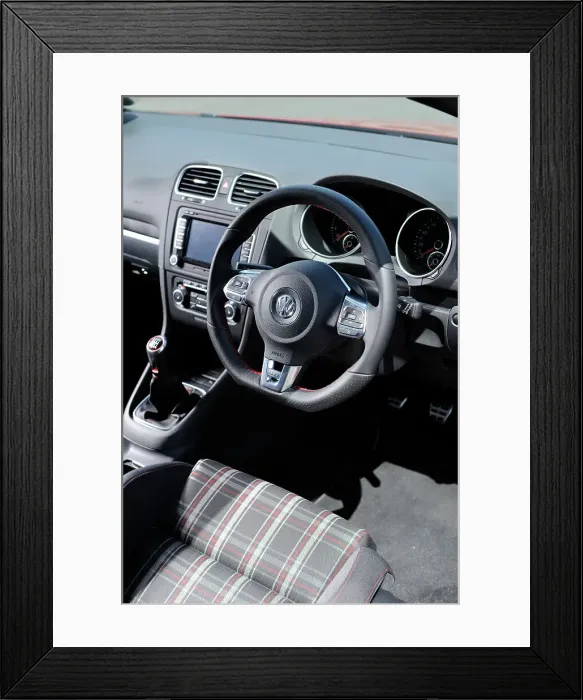 Framed Print : VW Golf GTI mk 6 2008. Artist: Simon Clay Framed Print : VW Golf GTI mk 6 2008. Artist: Simon Clay
