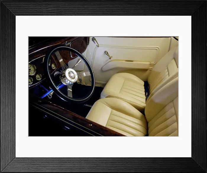 Framed Print : Ford Coupe Custom 1934. Artist: Simon Clay Framed Print : Ford Coupe Custom 1934. Artist: Simon Clay