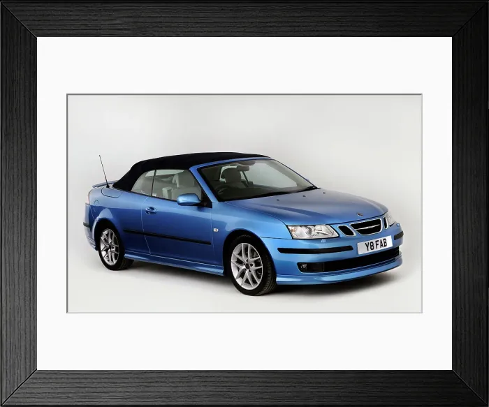 Framed Print : 2007 Saab 9-3 Cabriolet Framed Print : 2007 Saab 9-3 Cabriolet