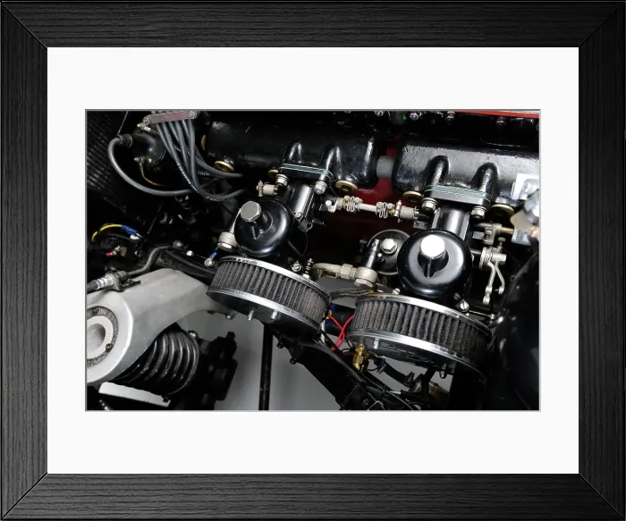 Framed Print : Aston Martin DB2-4 works 1956. Artist: Simon Clay Framed Print : Aston Martin DB2-4 works 1956. Artist: Simon Clay