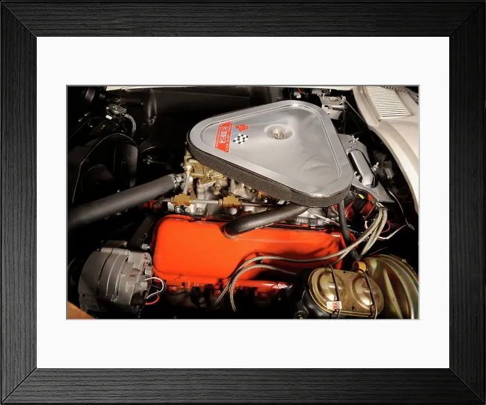Framed Print : Chevrolet Corvette cv 427 1967. Artist: Simon Clay Framed Print : Chevrolet Corvette cv 427 1967. Artist: Simon Clay