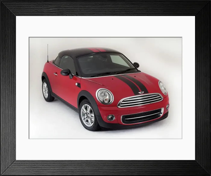 Framed Print : 2012 Mini Coupe Cooper Framed Print : 2012 Mini Coupe Cooper