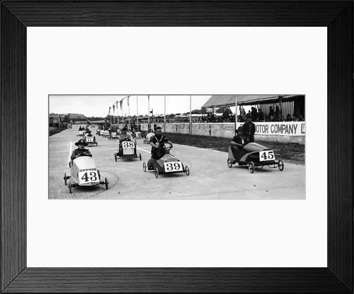 Framed Print : Soap Box Derby, Crystal Palace, London, 1939 Framed Print : Soap Box Derby, Crystal Palace, London, 1939