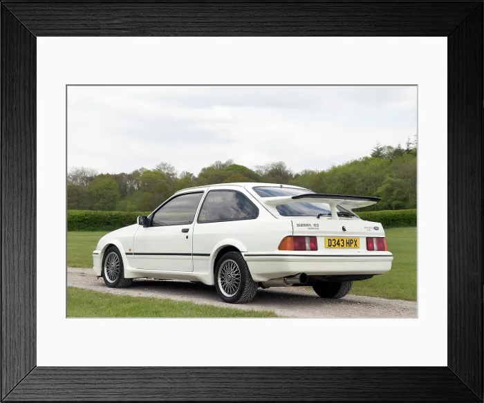 Framed Print : 1986 Ford Sierra RS Cosworth Framed Print : 1986 Ford Sierra RS Cosworth