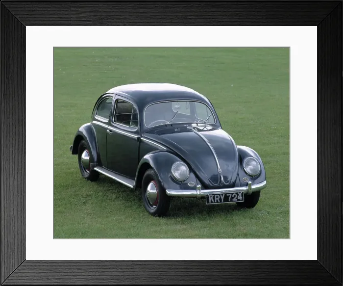 Framed Print : 1953 Volkswagen Beetle export Framed Print : 1953 Volkswagen Beetle export